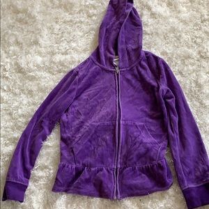 Purple velvet sweatshirt Clearance